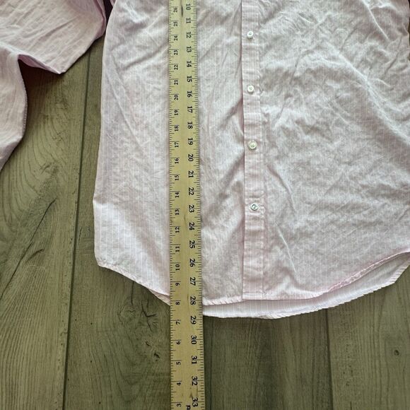 Robert Graham Shirt Mens 38 15 Regular Striped Button Down Long Sleeve Pink - Picture 3 of 9